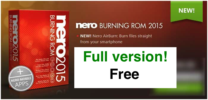 Nero free. download full version for mac catalina